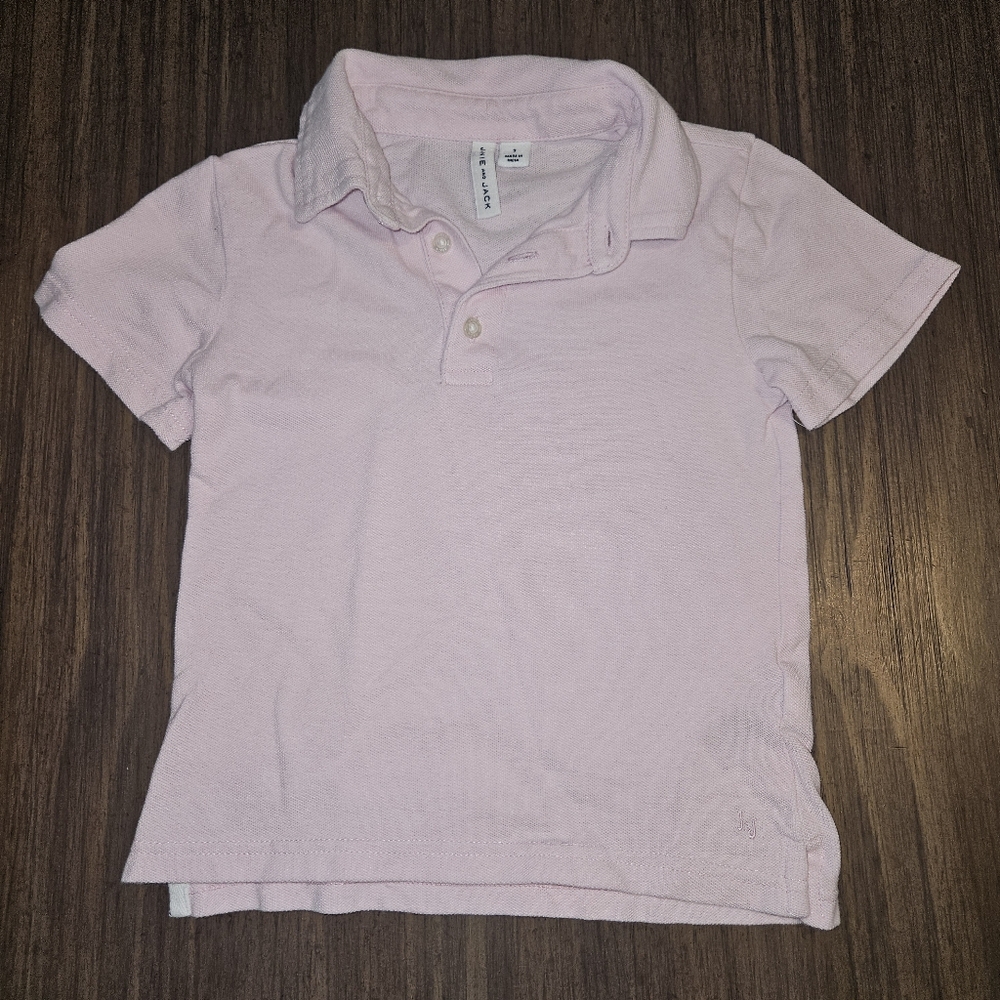 Janie and Jack The Classic Pique Polo – Pink – Size 3T – 100% Cotton